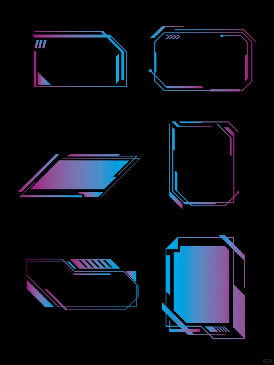 赛博风科技边框  99赛博朋克,未来已至!