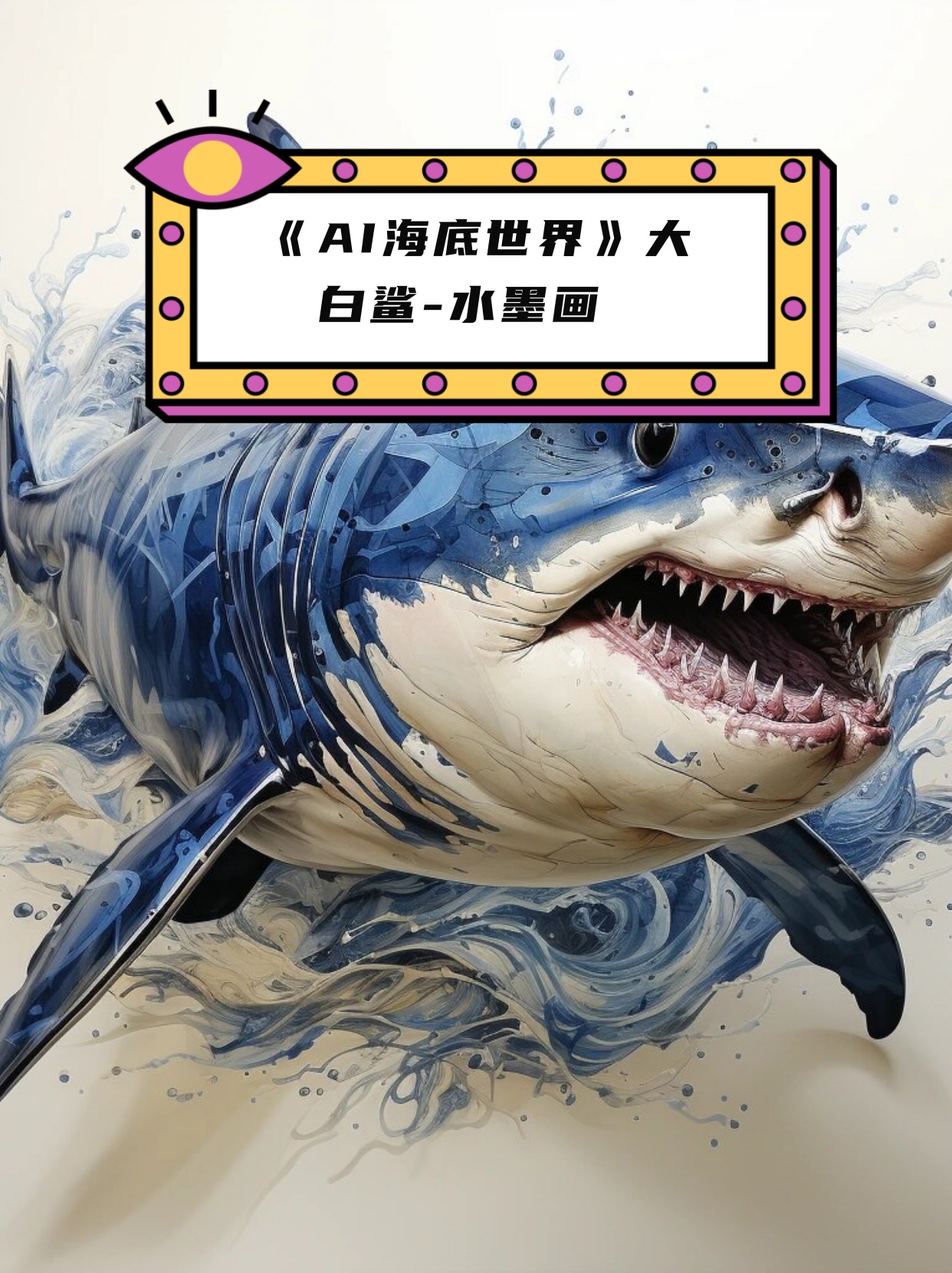 《ai海底世界》大白鲨-水.@凡旋老师来教你的动态