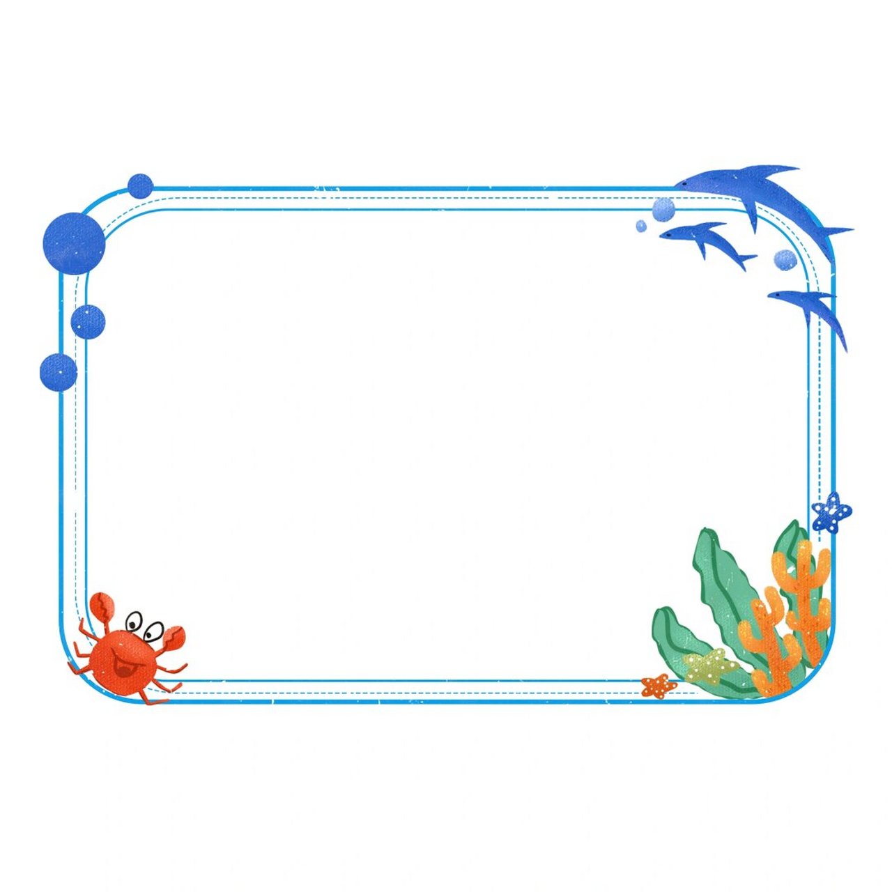 边框素材分享  超可爱06卡通动物边框素材分享来啦!