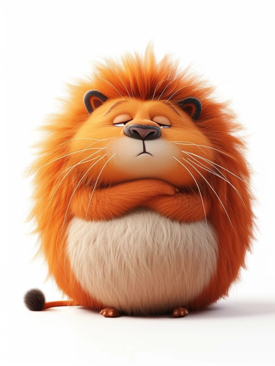 😖 小狮子嘟着嘴,心里嘀咕着:"为什么要调休