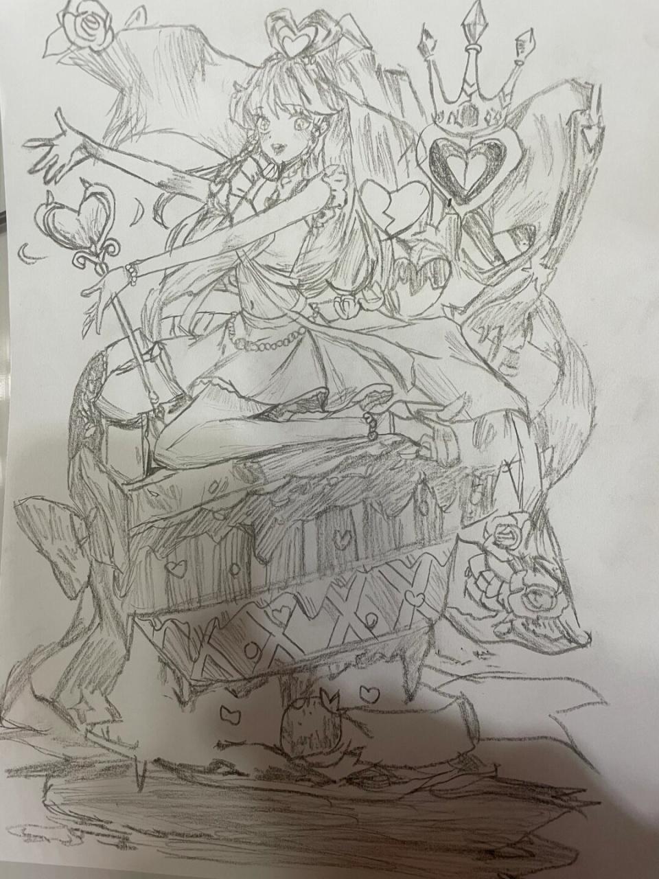 今天我可是倾尽全力,手绘了一幅《叶罗丽精灵梦》中的女主角——王默