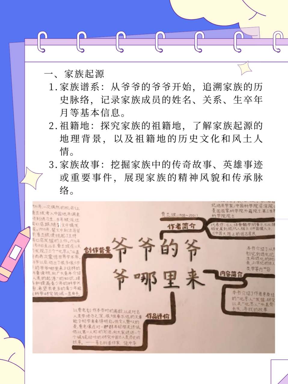 爷爷的思维导图怎么画图片