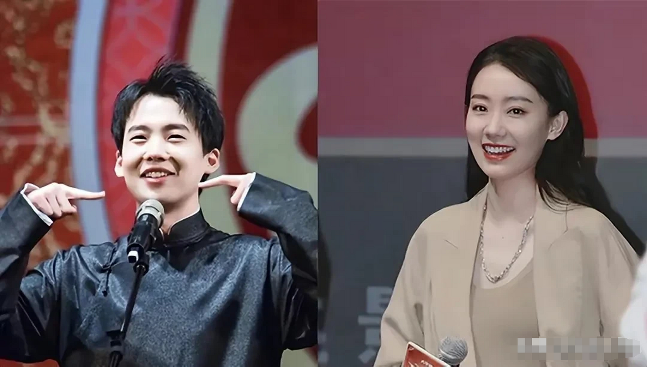 在一次节目中,票房54亿的张小斐问郭德纲:"郭麒麟喜欢我,你会不会干涉