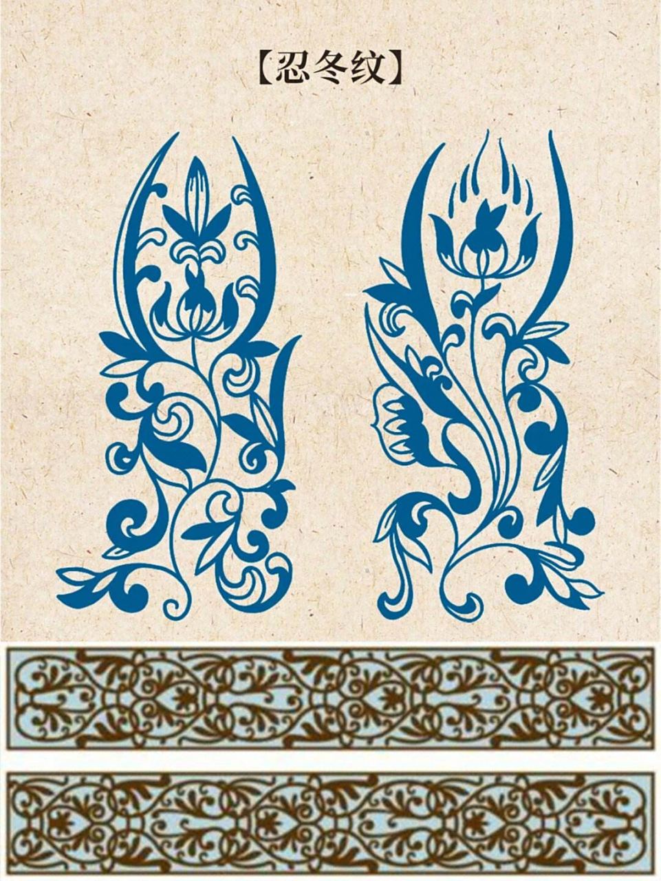 中国传统纹样——忍冬纹  忍冬纹在中国可是很常见的传统图案,而且在