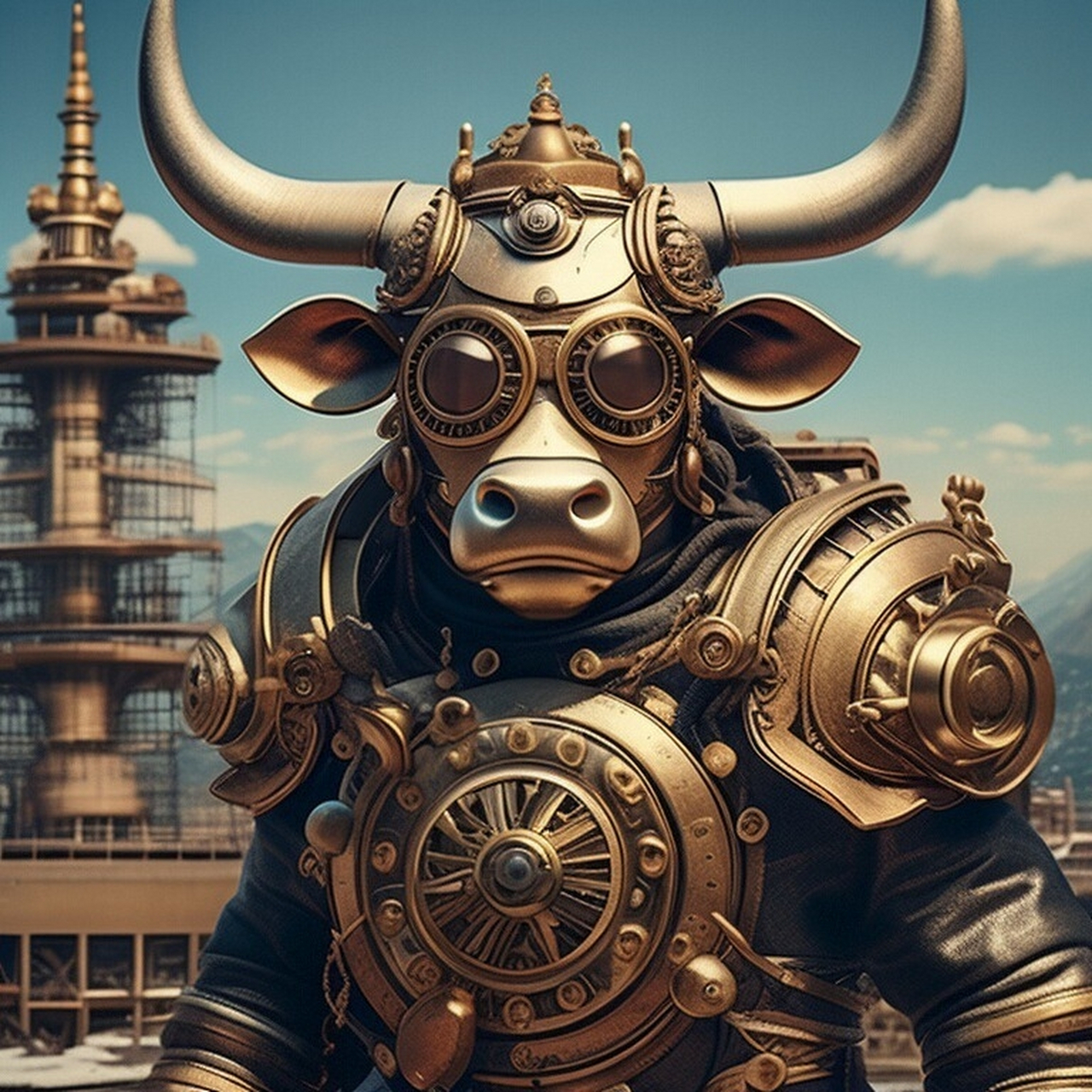 十二生肖幻想:牛战士 牛战士,性格憨厚且幽默,默默守卫中华.