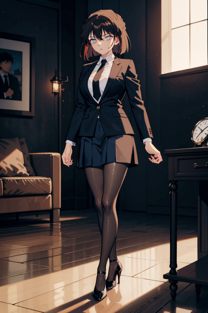 灰原哀丨职场黑丝穿搭太酷了#名侦探柯南# #灰原哀# #柯哀擦门