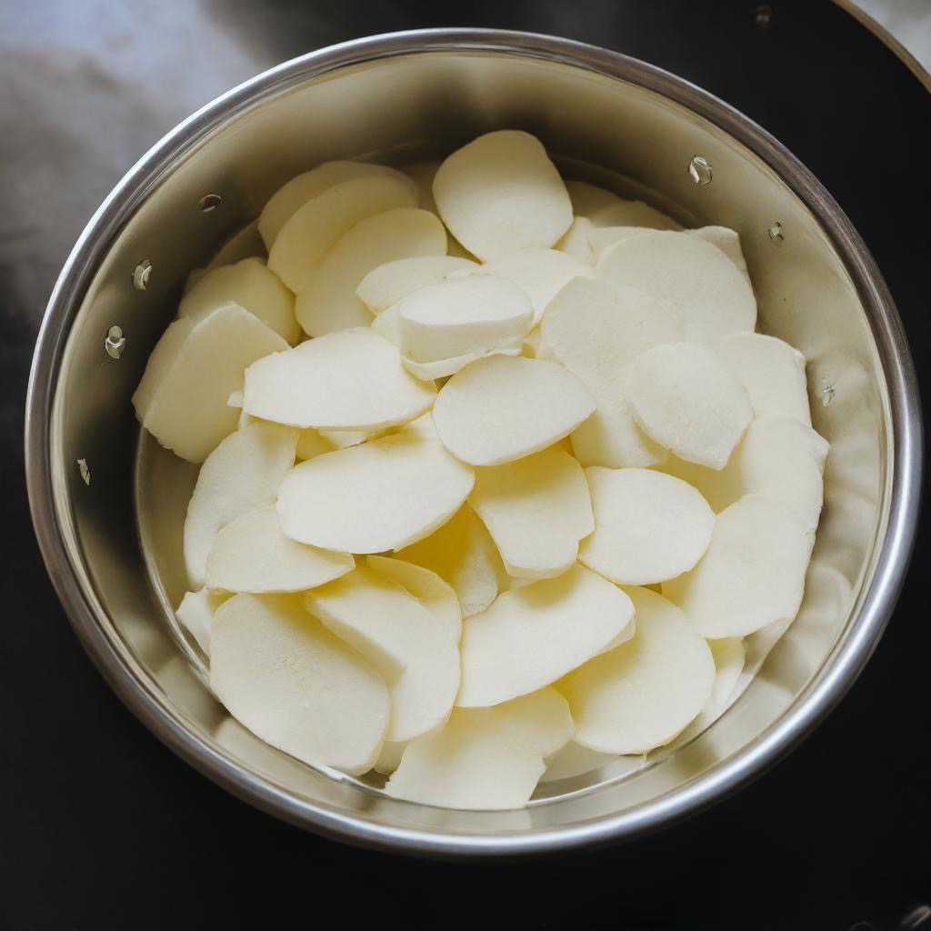 步骤:将生山药切成薄片,加水煎煮取其汁液即可