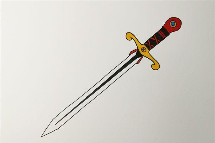 学习画宝剑简笔画,既能提升绘画技巧,又能深入了解中国传统文化!