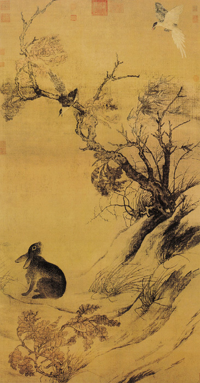 台北故宫藏有一幅宋代古画,最初的名字叫宋人双喜图