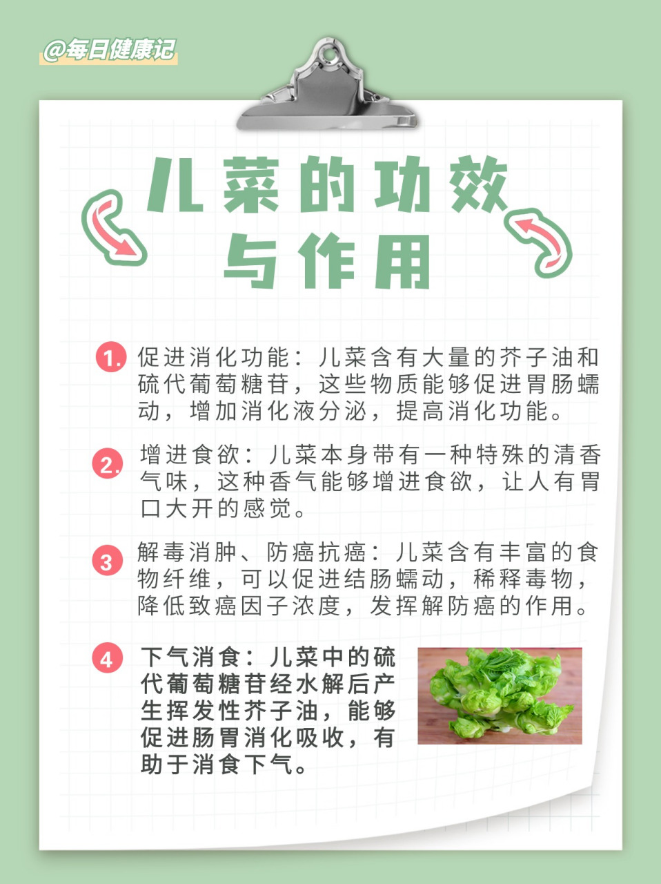 芥菜的作用和功效图片