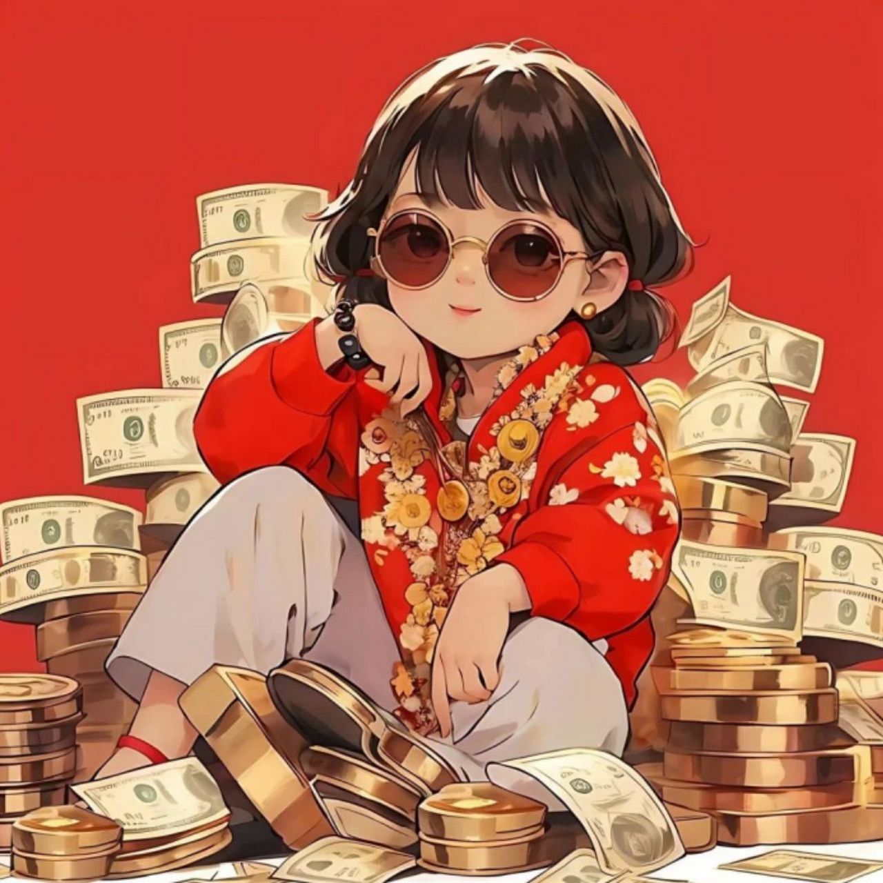 发财头像微信头像 嘿,小伙伴们,你们有没有发现,一个好看的微信头像