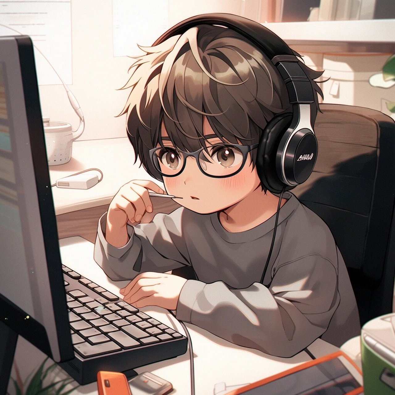 申请成为你的工作头像  90你认真的模样,简直是又酷又帅!