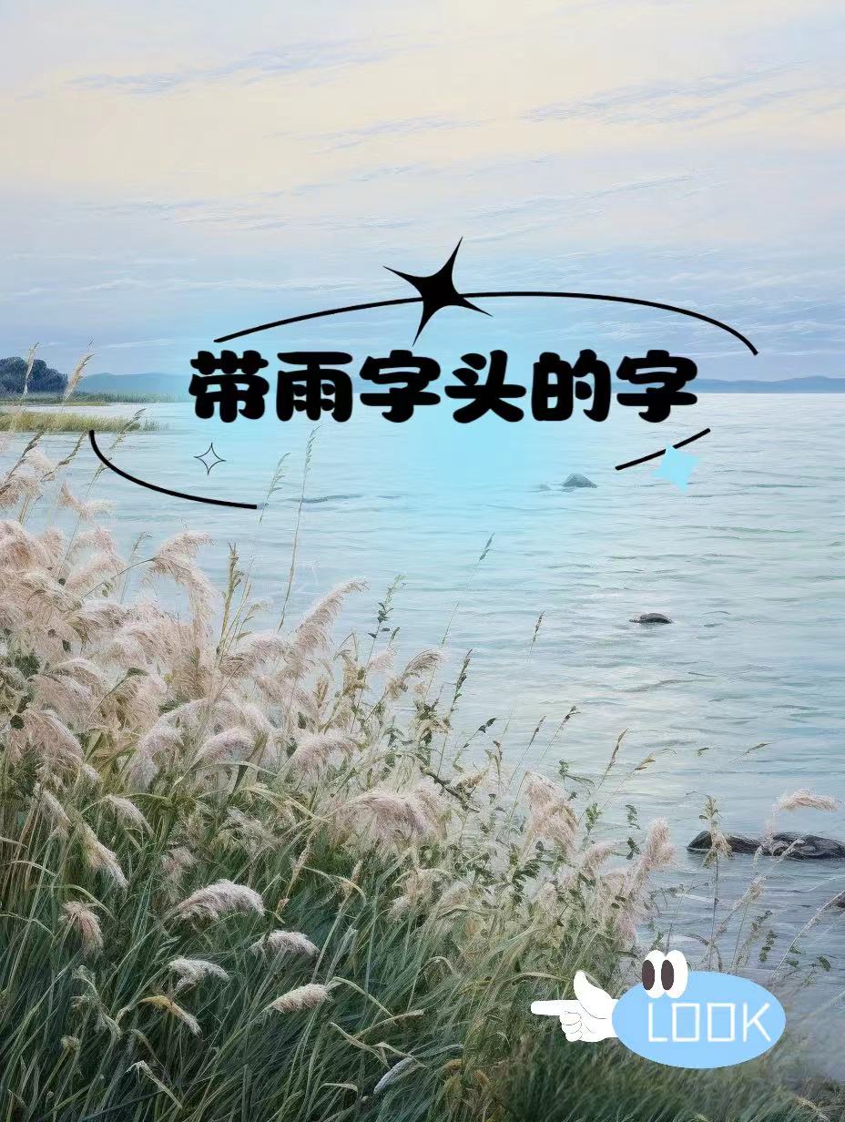 带雨字头的字 带雨字头的字有很多,比如:雪,霜,雾,雹,雷,雨,電,雲,需