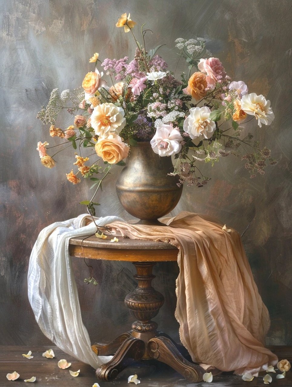 mj 6 —油画·花瓶  mj 6 96— 油画里的花瓶,简直是艺术品中的小