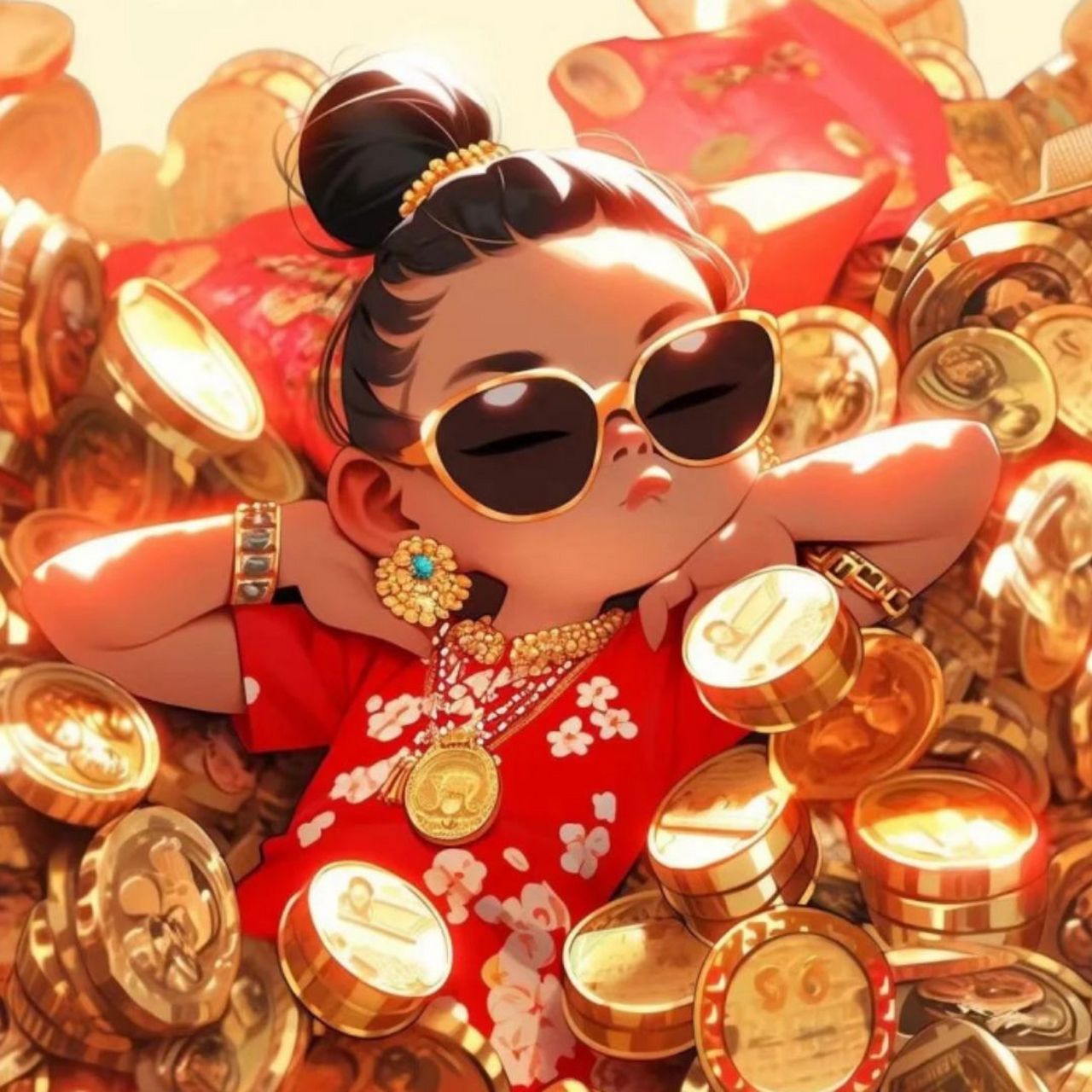 发财头像微信头像 嘿,小伙伴们,你们有没有发现,一个好看的微信头像