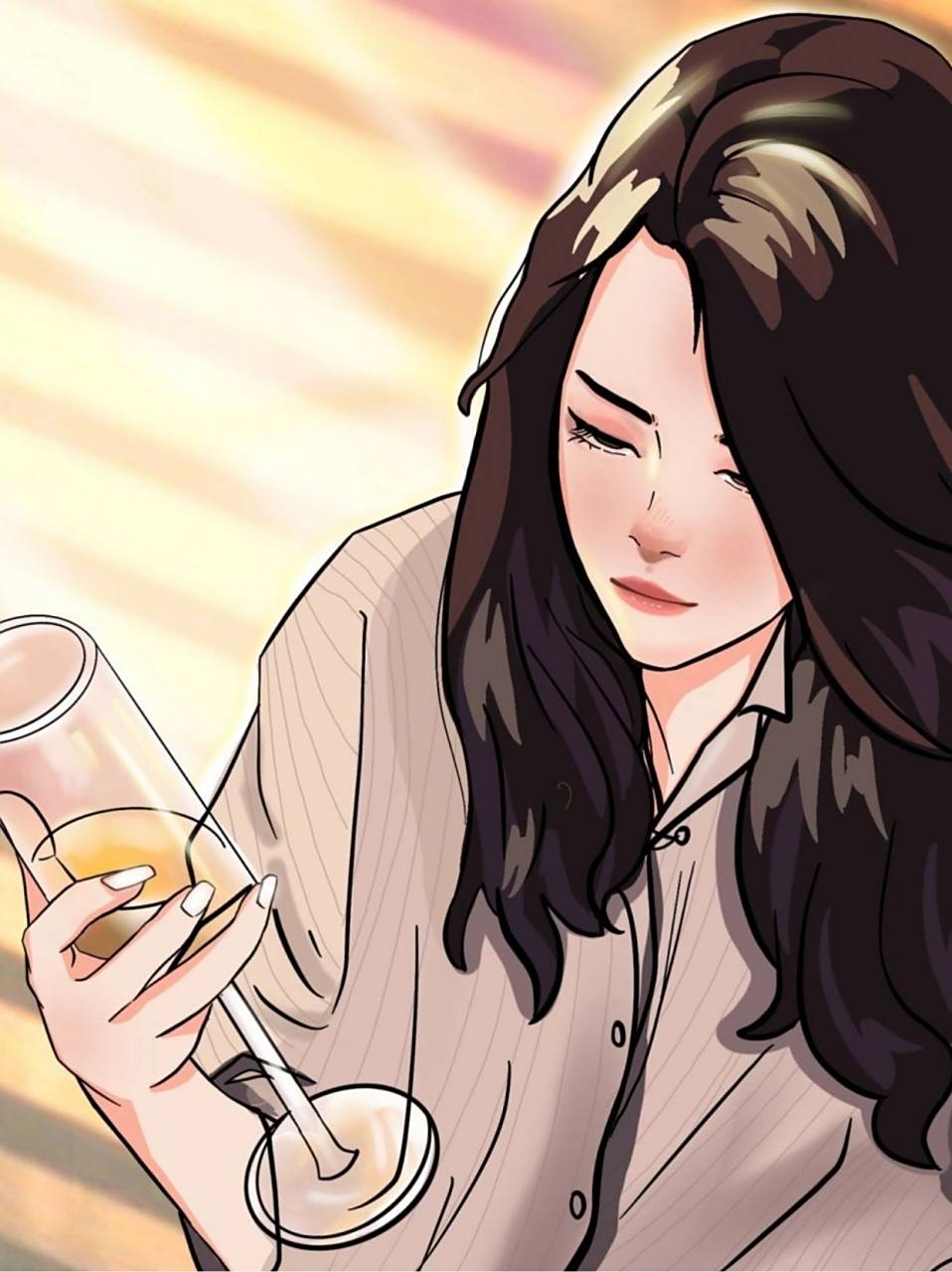 女人手握酒杯图片伤感  曾经的那个晚上,我走进了一家昏暗的酒吧,独自