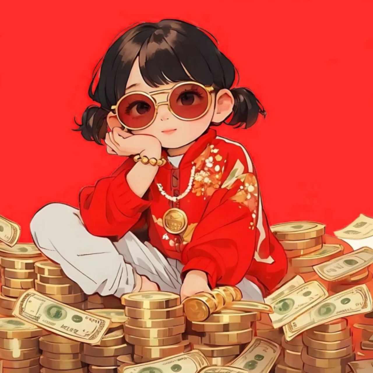 发财头像微信头像 嘿,小伙伴们,你们有没有发现,一个好看的微信头像