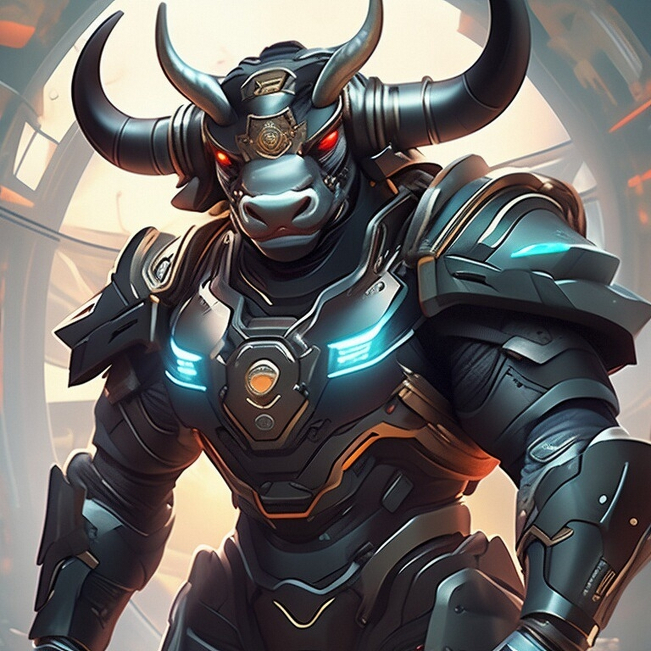 十二生肖幻想:牛战士 牛战士,性格憨厚且幽默,默默守卫中华.