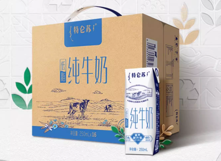 特仑苏低脂纯牛奶:精选牧场,良种乳牛,科学管理,打造醇香好奶