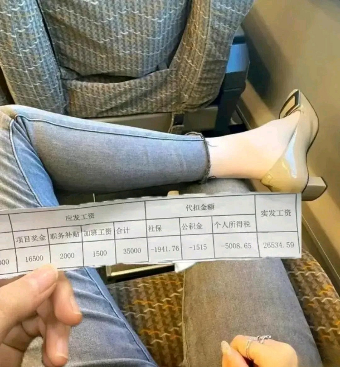 表妹在一家私企上班,看到她手里拿着的工资条,我惊呆了,天哪!