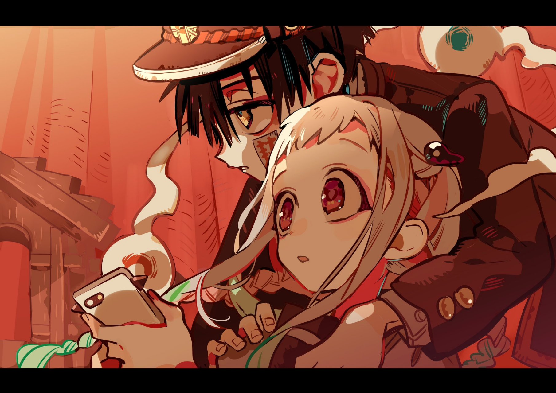 二次元# 八寻宁宁与花子君 twi:あいだいろ