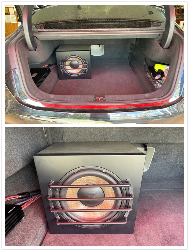 弗莱德fs-1低音功放则专门负责驱动劲浪亚麻盆十寸低音炮,二者珠联