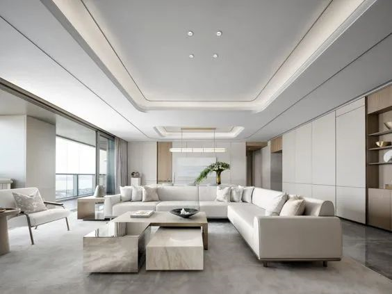 过道中心有根梁,吊顶该怎么设计?