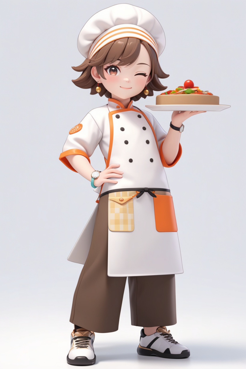 无意间发现了一个超级有趣的动漫角色——动漫卡通厨师!