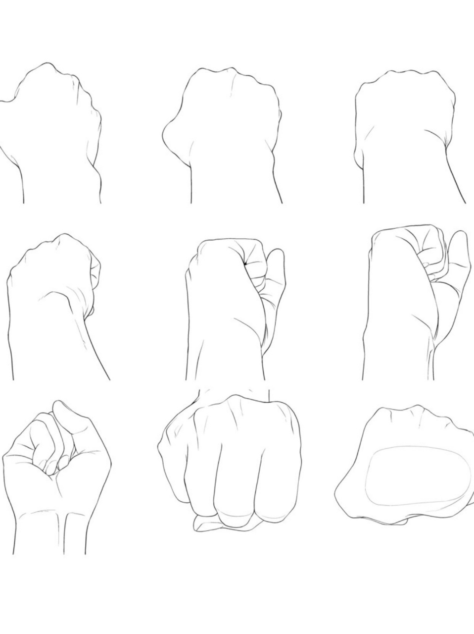 👊  接下来,我们要画出拳头的指