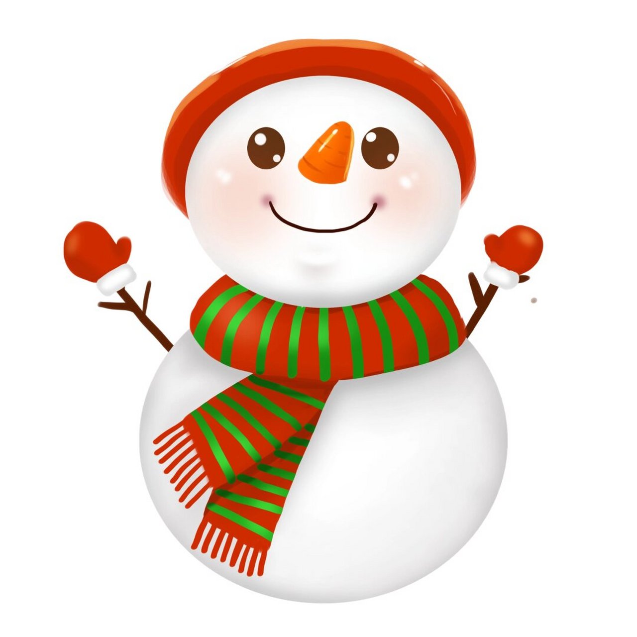 当然是那些圆滚滚,白胖胖的卡通雪人啦!