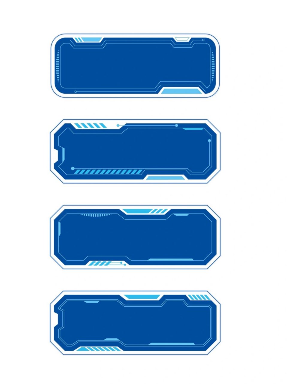 蓝色科技感边框丨标题框丨文本框  科技发展的步伐如同狂风骤雨般势不