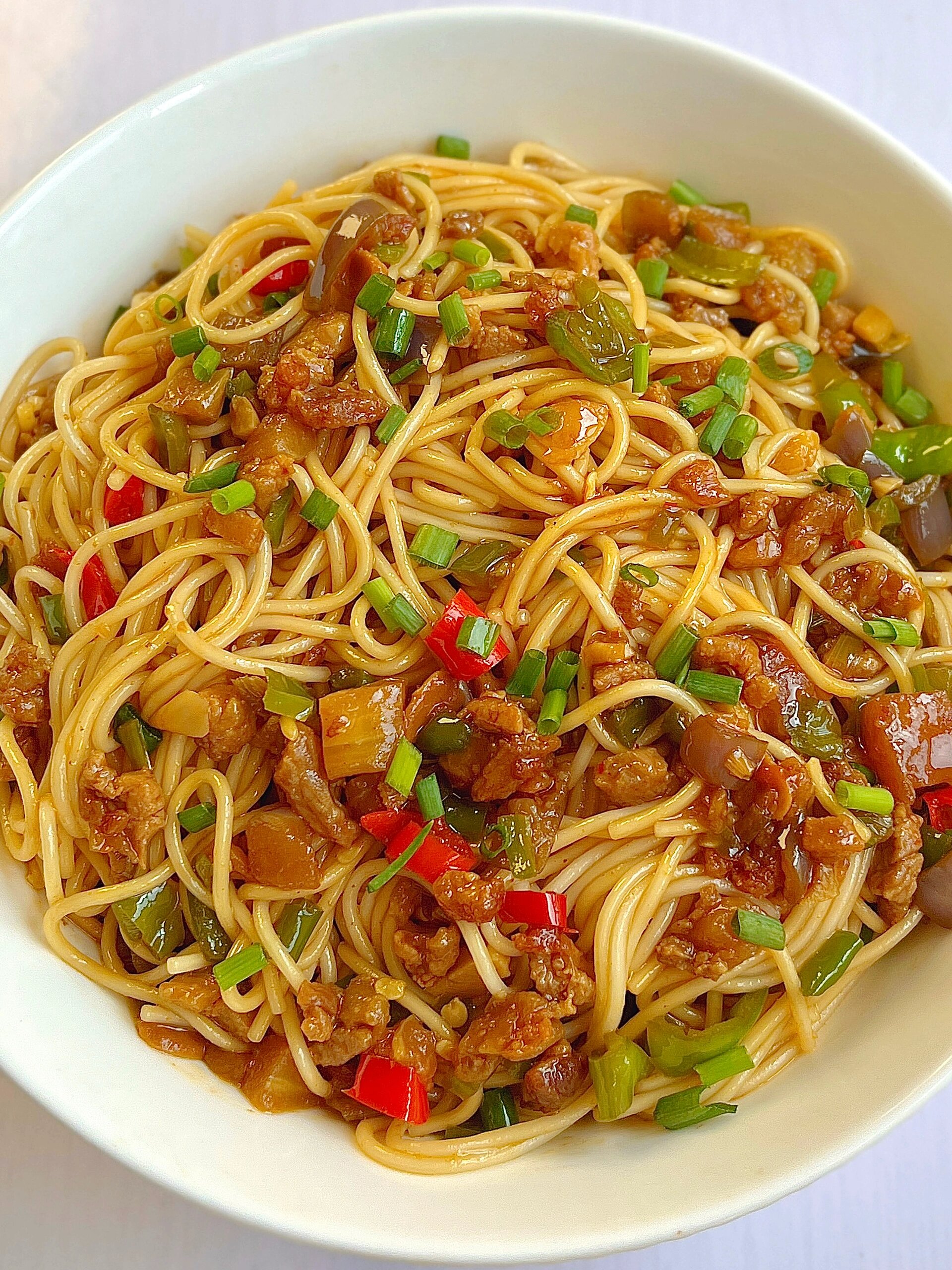 清洗后挤 打卤面图片大全 图片高清茄子打卤面打卤面图片真实打卤面