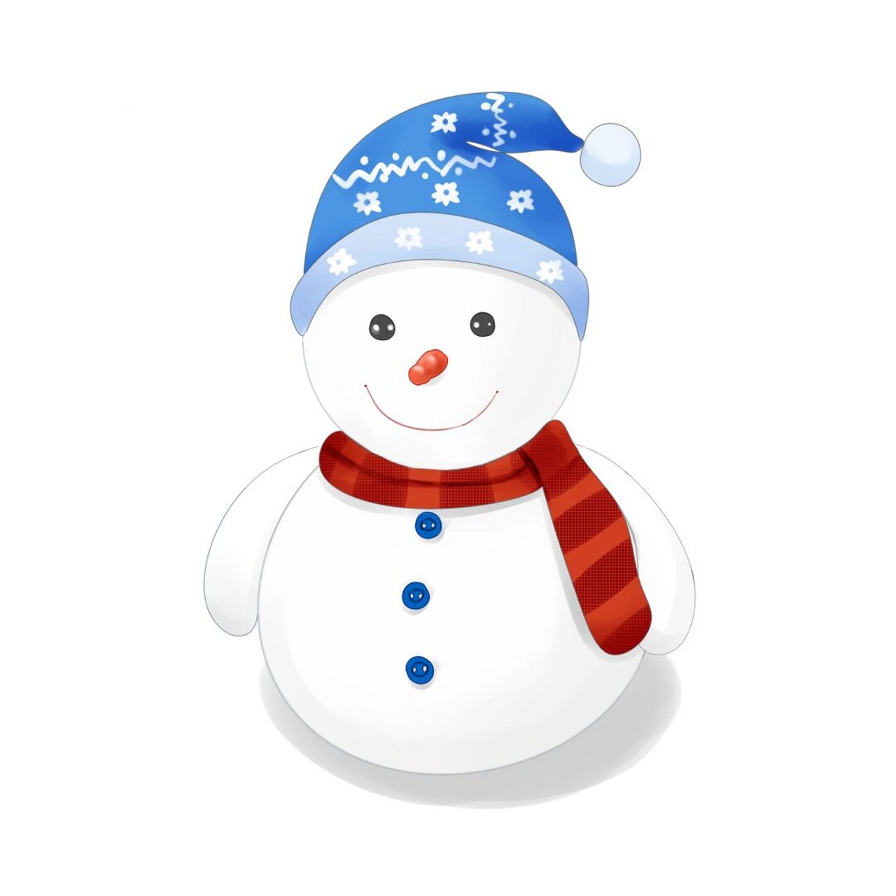 当然是那些圆滚滚,白胖胖的卡通雪人啦!