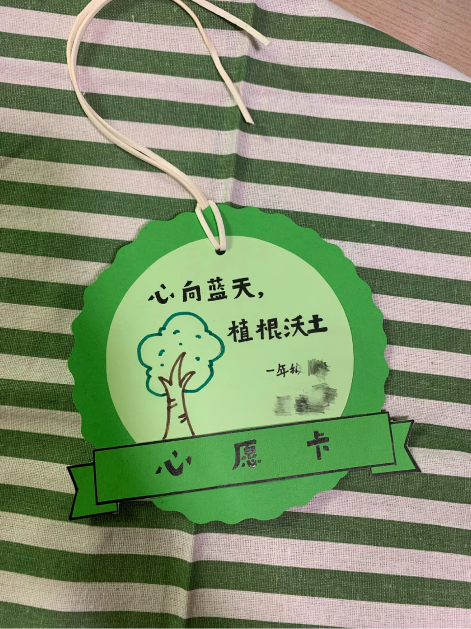 小学生心愿卡图片
