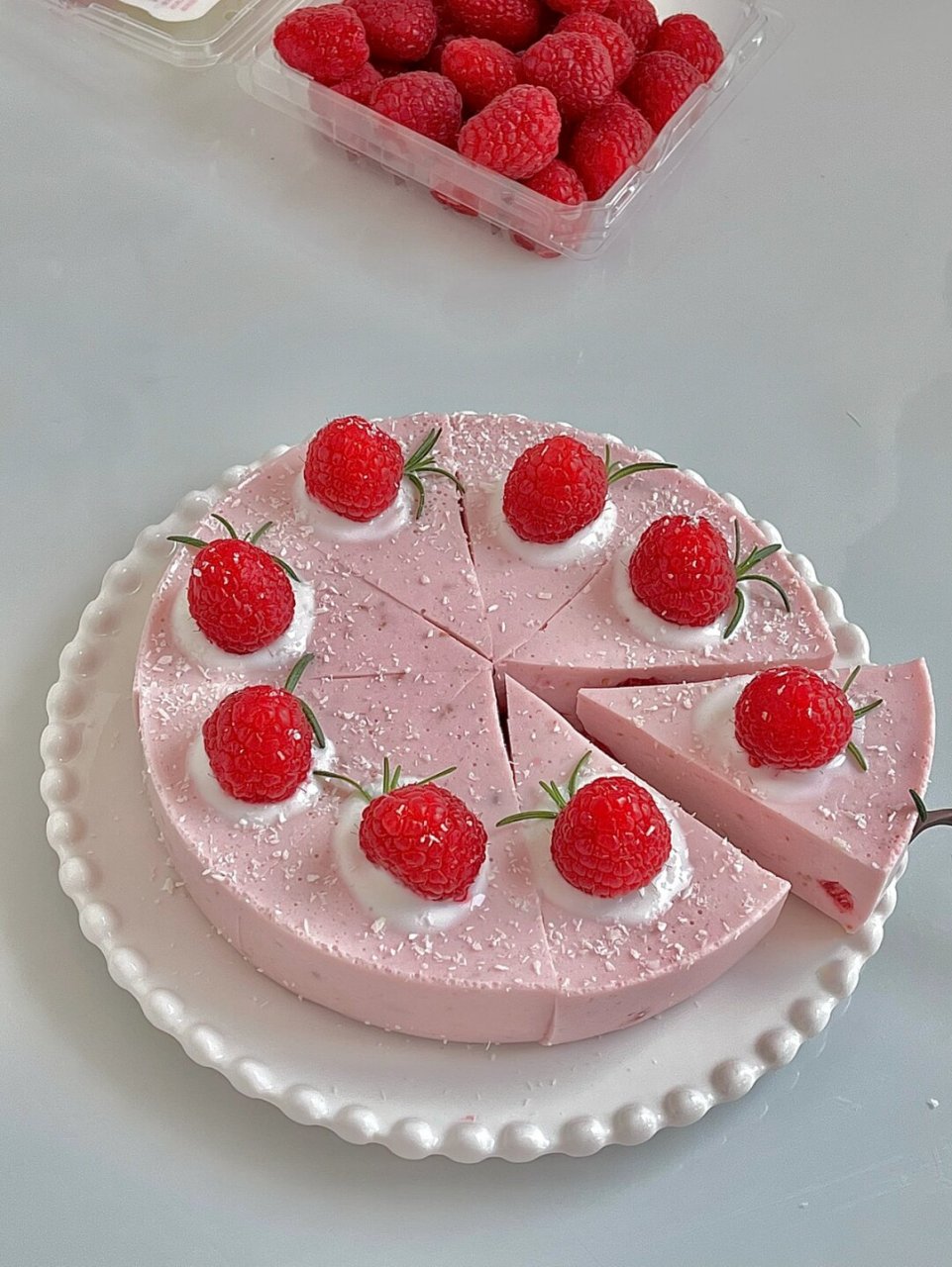 无糖低卡版树莓慕斯蛋糕|一次成功巨简单 不用烤箱也能做的的慕斯蛋糕