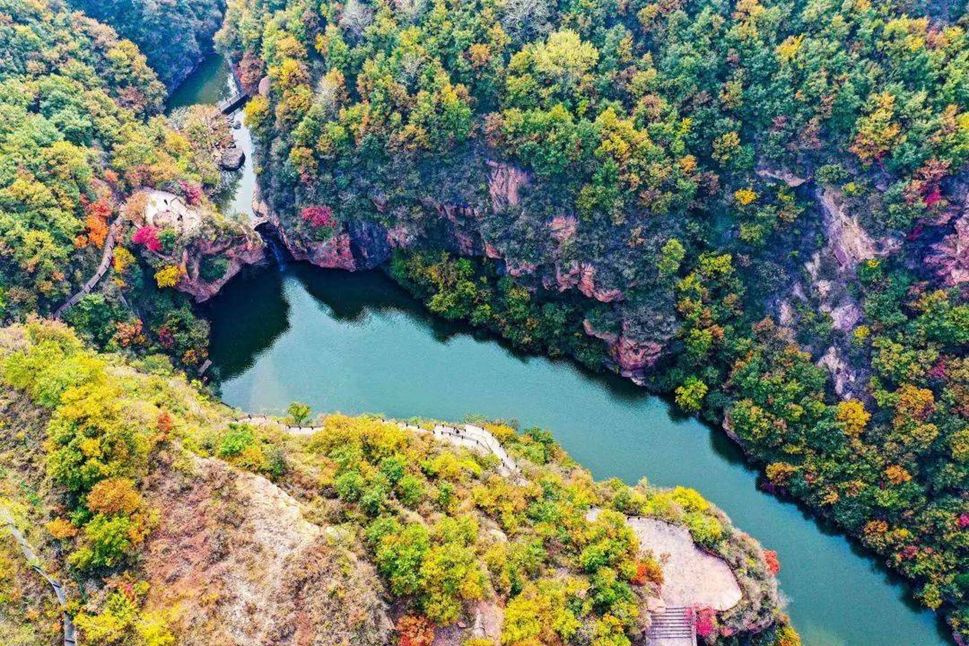 新密大峡谷风景区图片