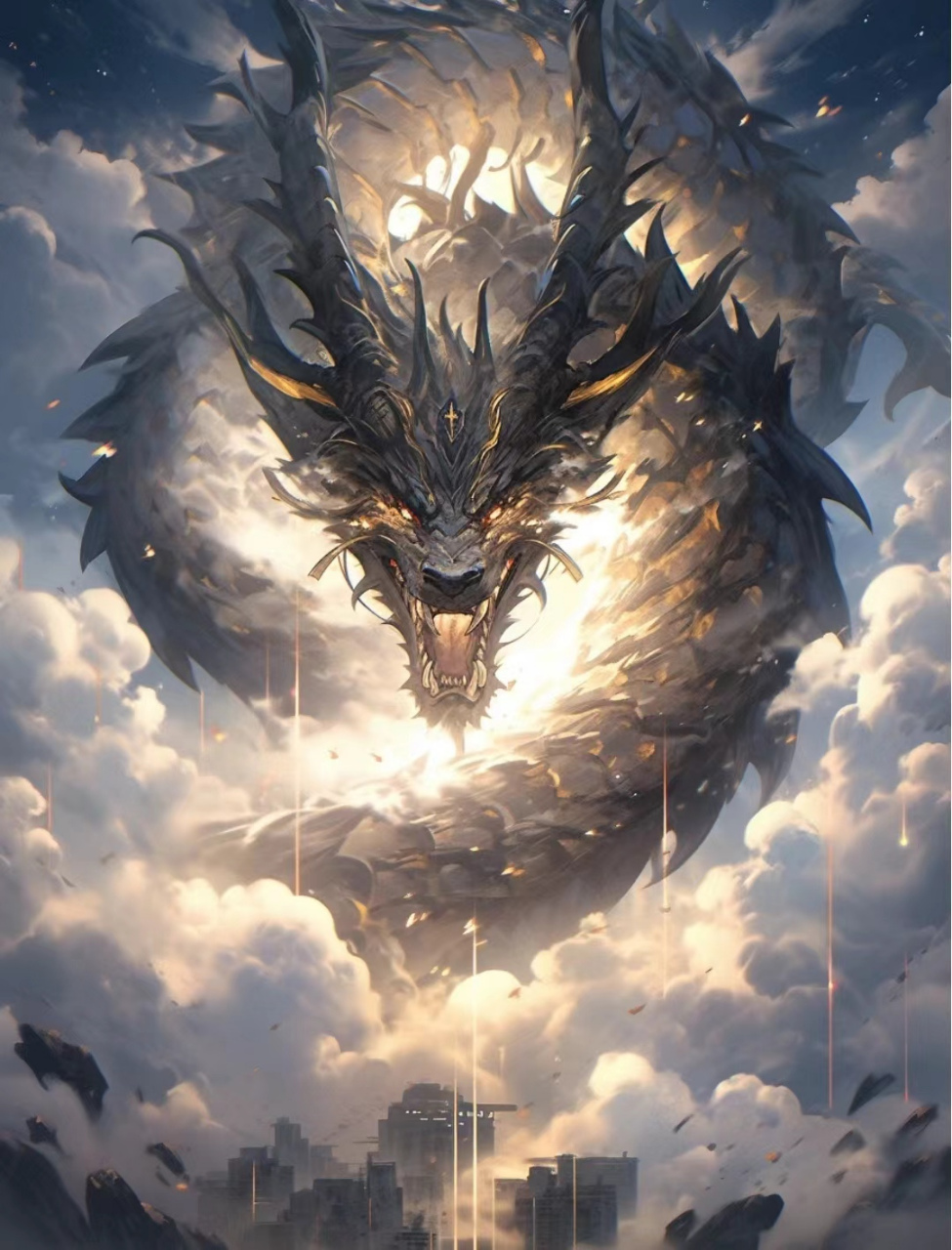 龙腾虎跃威武显95神龙飞天世间珠  94神龙飞天,威武霸气,展翅