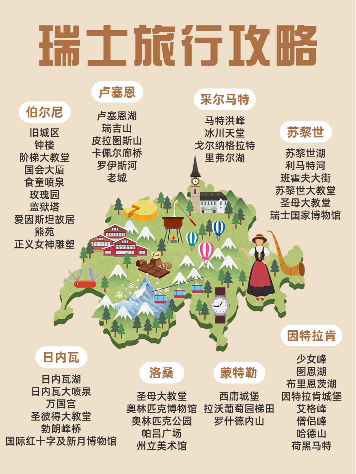 来瑞士度假疗愈散散心被自然能量包围的时候 感觉自己充满了