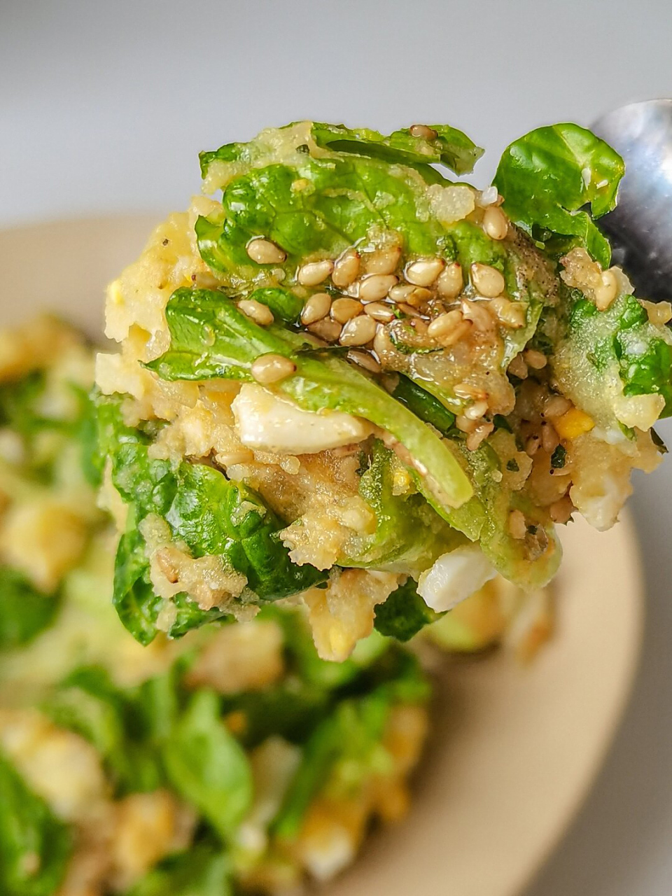 做法超级简单 巨好吃  "适合春天掉秤的沙拉73土豆泥生菜沙拉 只需