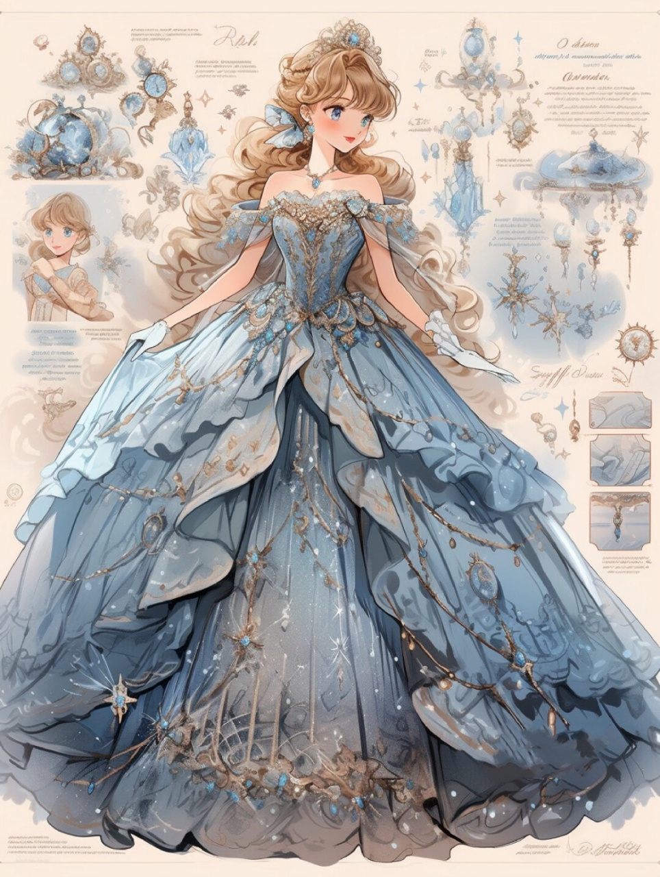 迪士尼角色设计|灰姑娘的魔法礼服  今天我要带你们一起踏上一段寻找