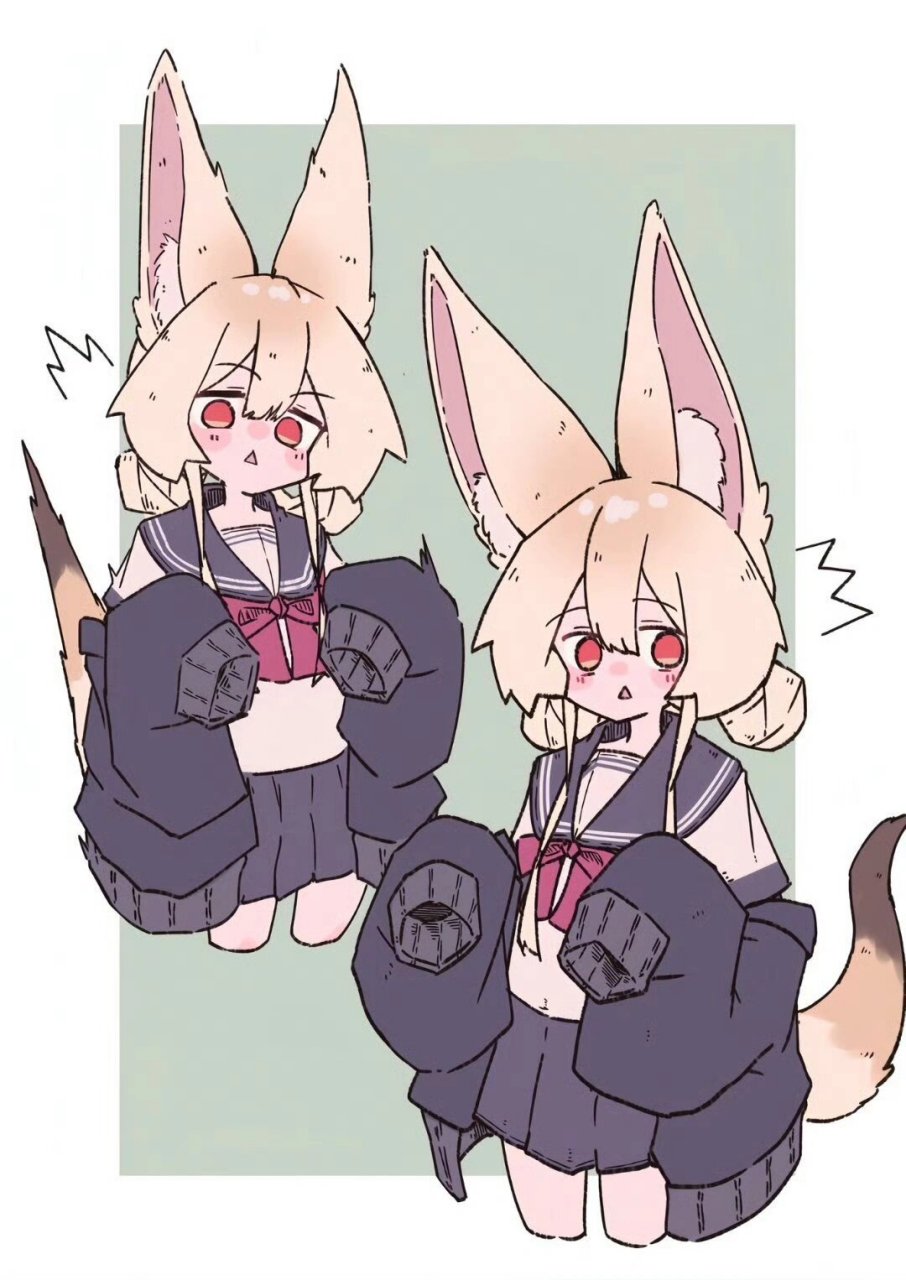 这些二次元小狐狸拟人化素