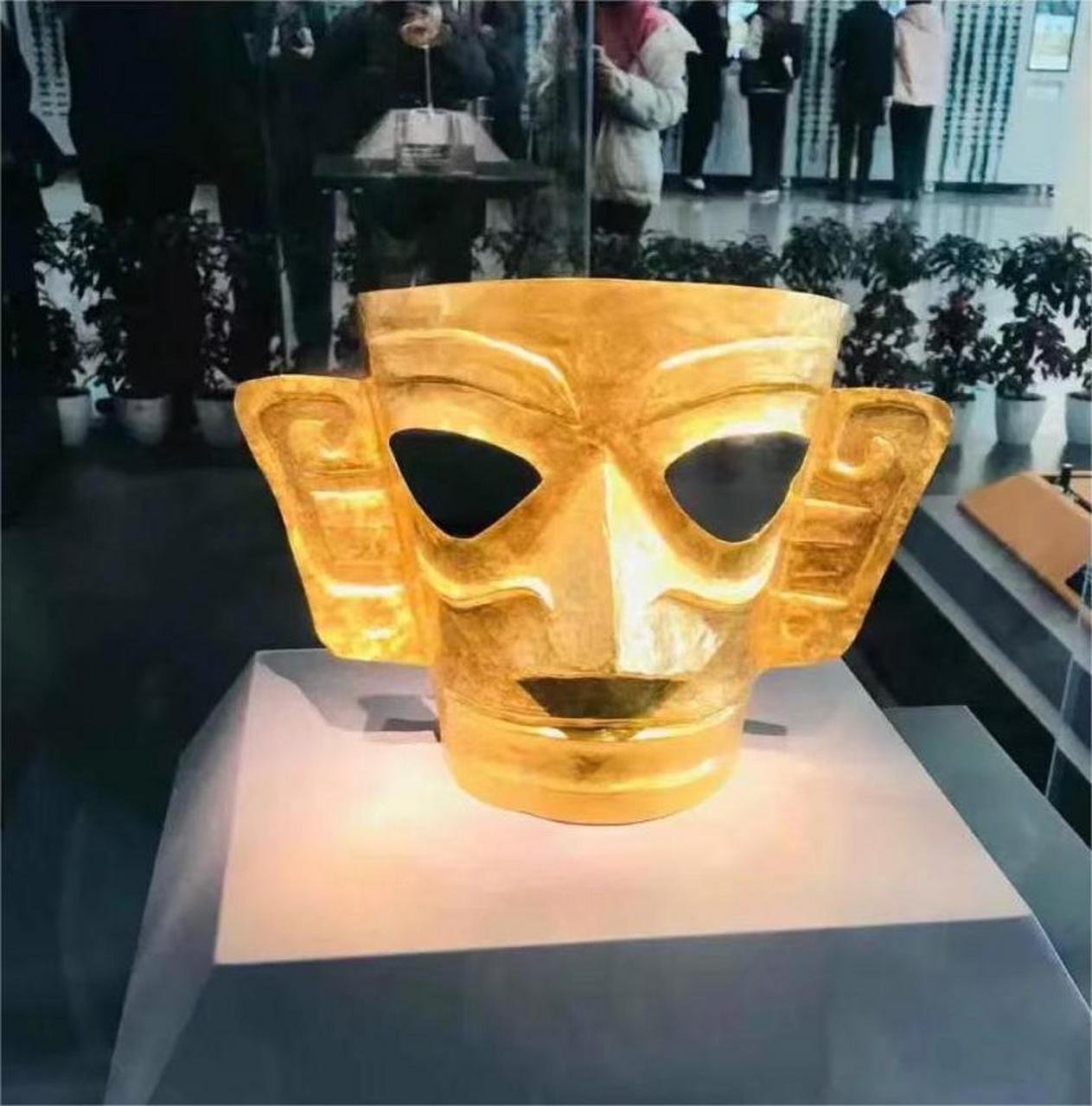 破案了,这个面具是虎敬晖的!#三星堆