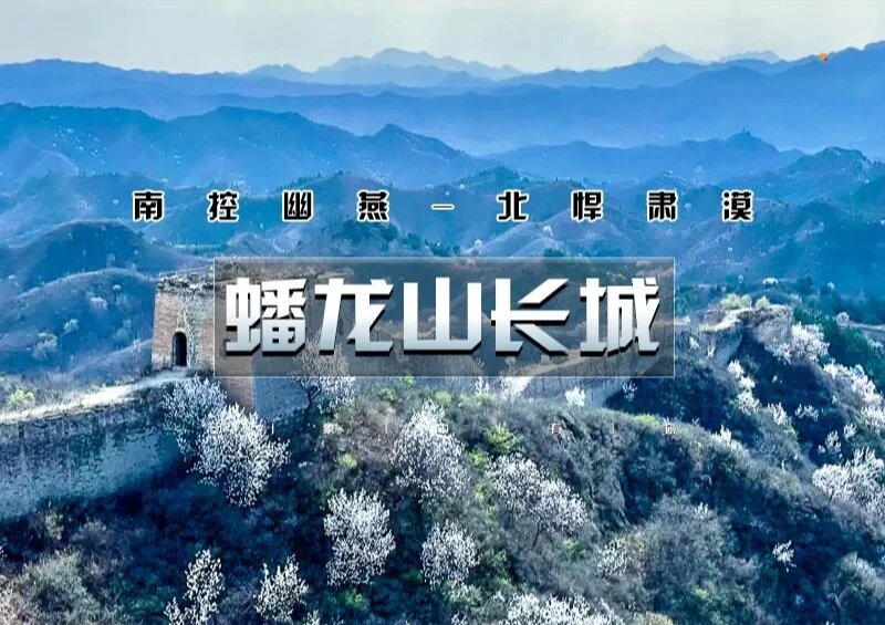 蟠龙山长城,登长城,赏杏花 .@默默讲户外的动态