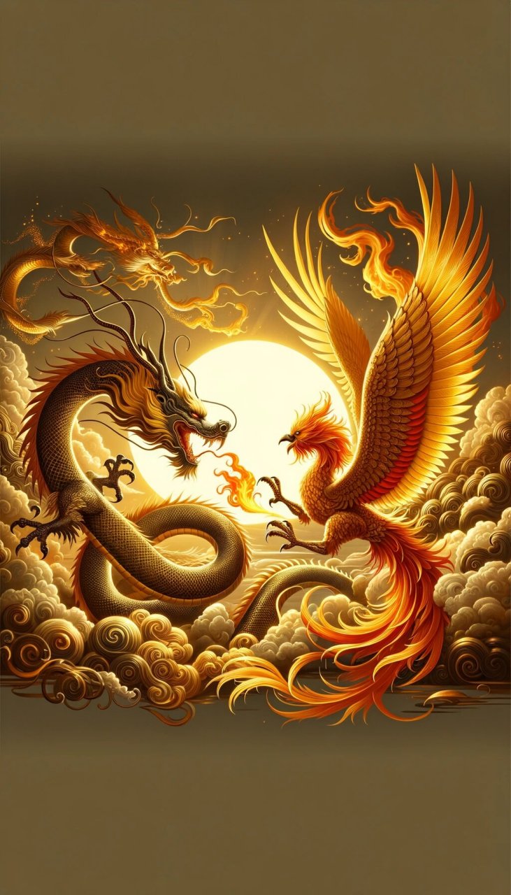 龙凤呈祥图片  9406龙凤呈祥,寓意着吉祥和和谐,常用于喜庆的场合