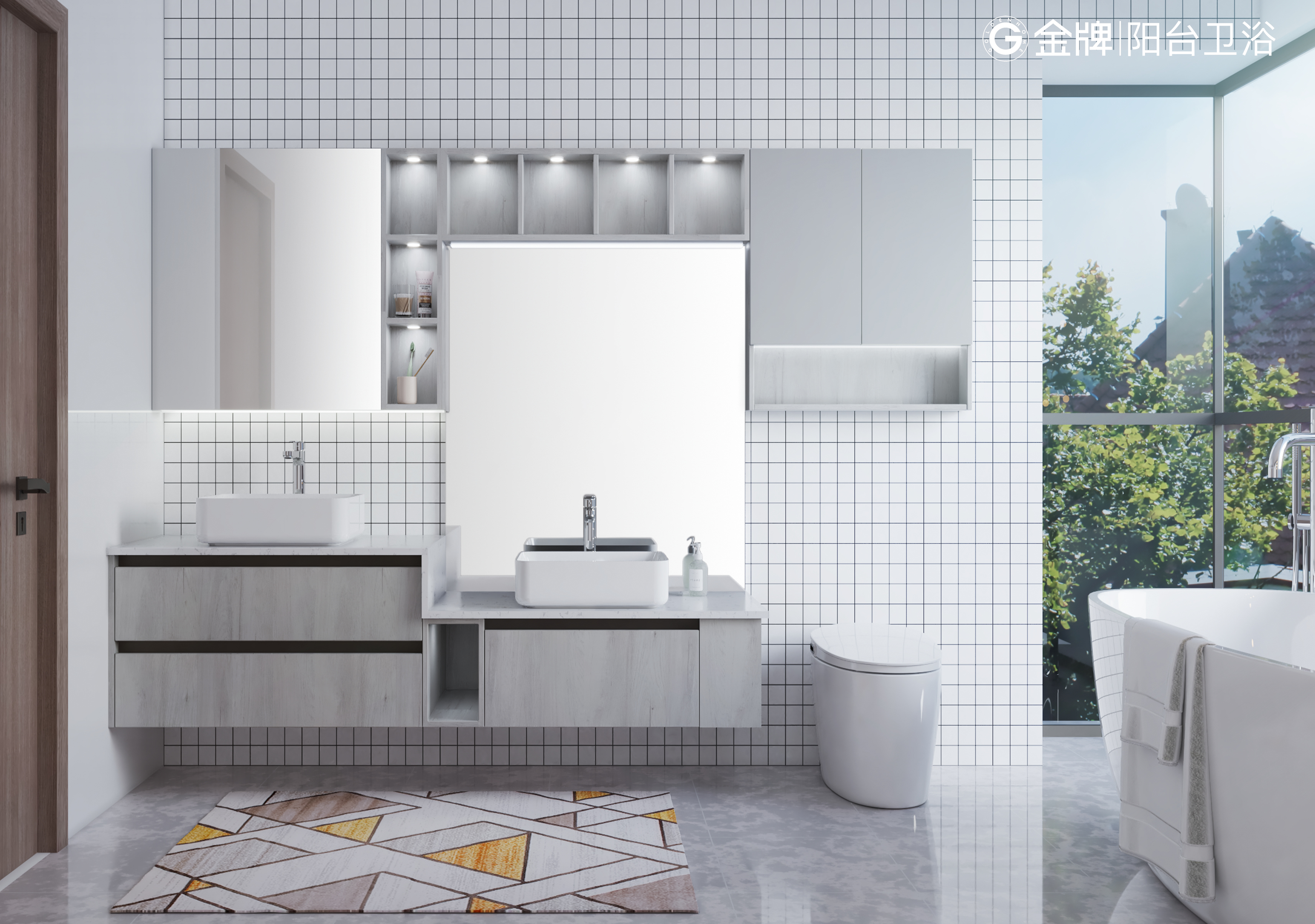 金牌花语浴室柜