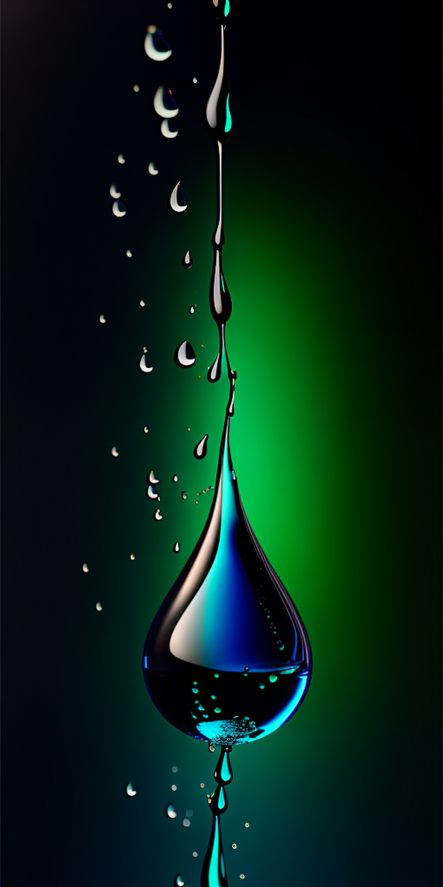 高清水滴手机壁纸分享!晶莹剔透宛如绿宝石般闪耀!