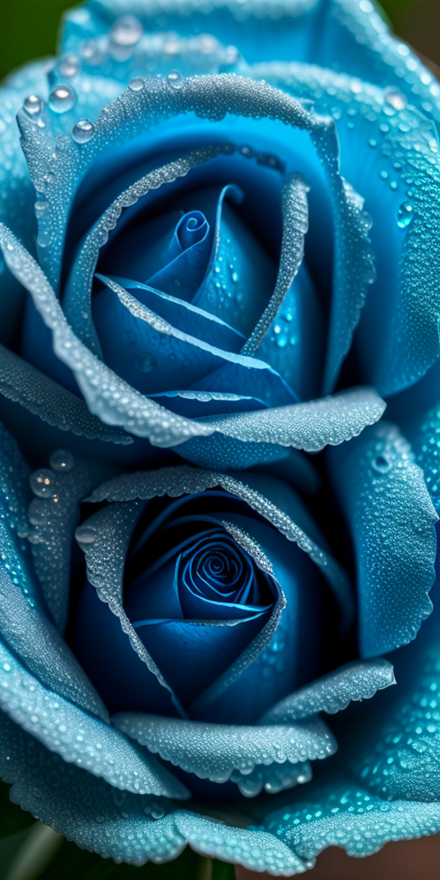 冰蓝色玫瑰,这一独特的色彩组合,宛如寒冬中的一抹清凉,令人心驰神往.