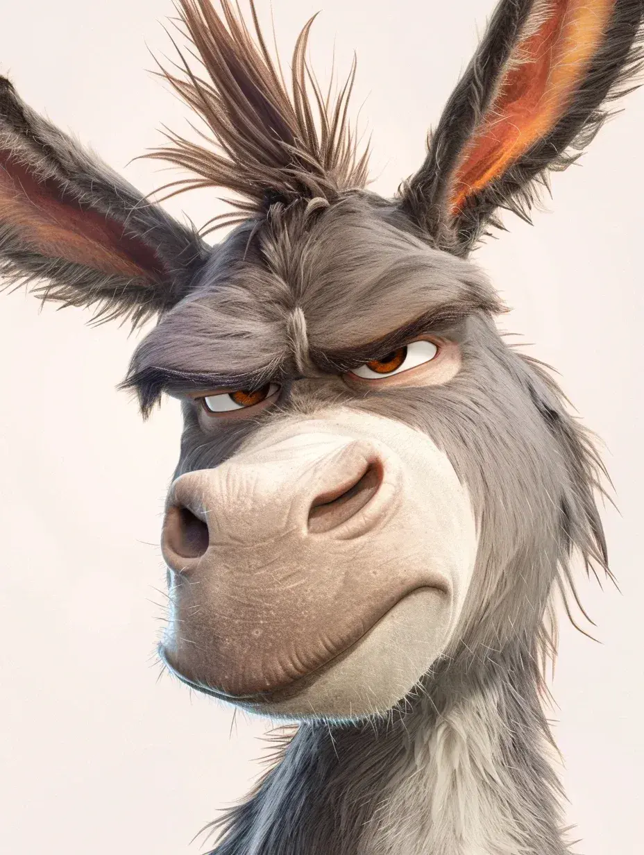 壁纸分享,可爱的小毛驴