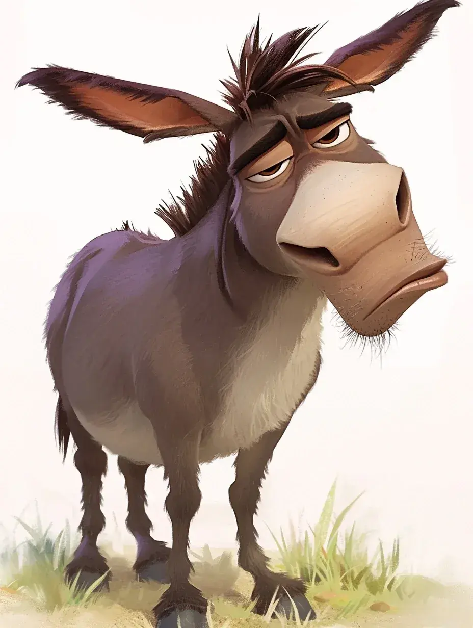 壁纸分享,可爱的小毛驴