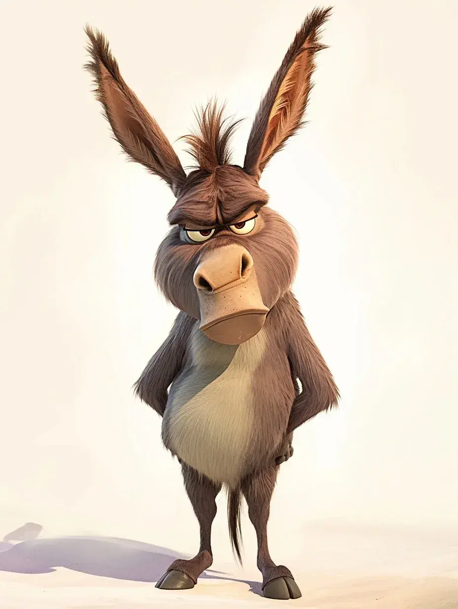 壁纸分享,可爱的小毛驴